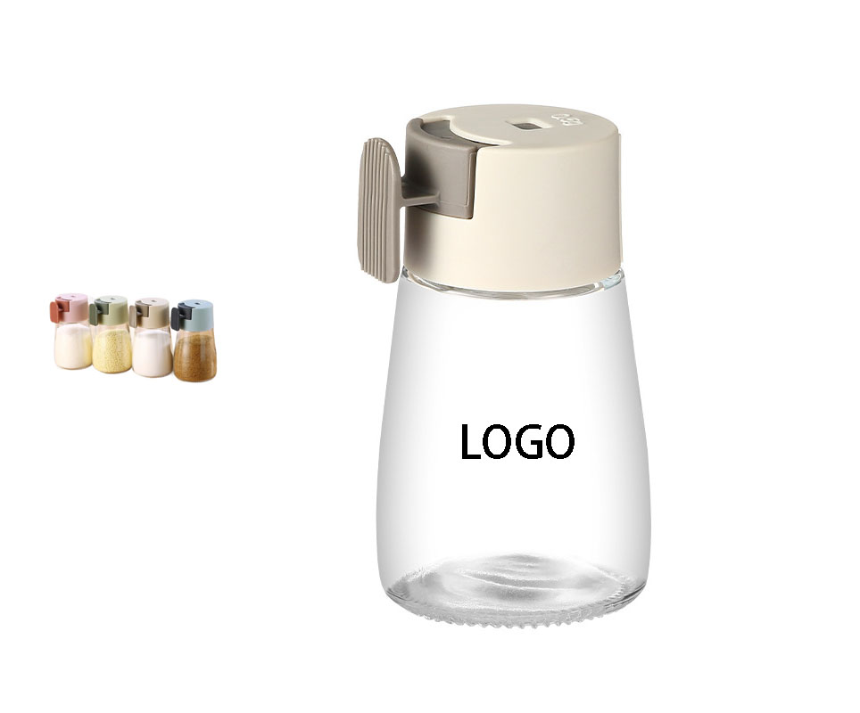 Press-Measure Glass Jar