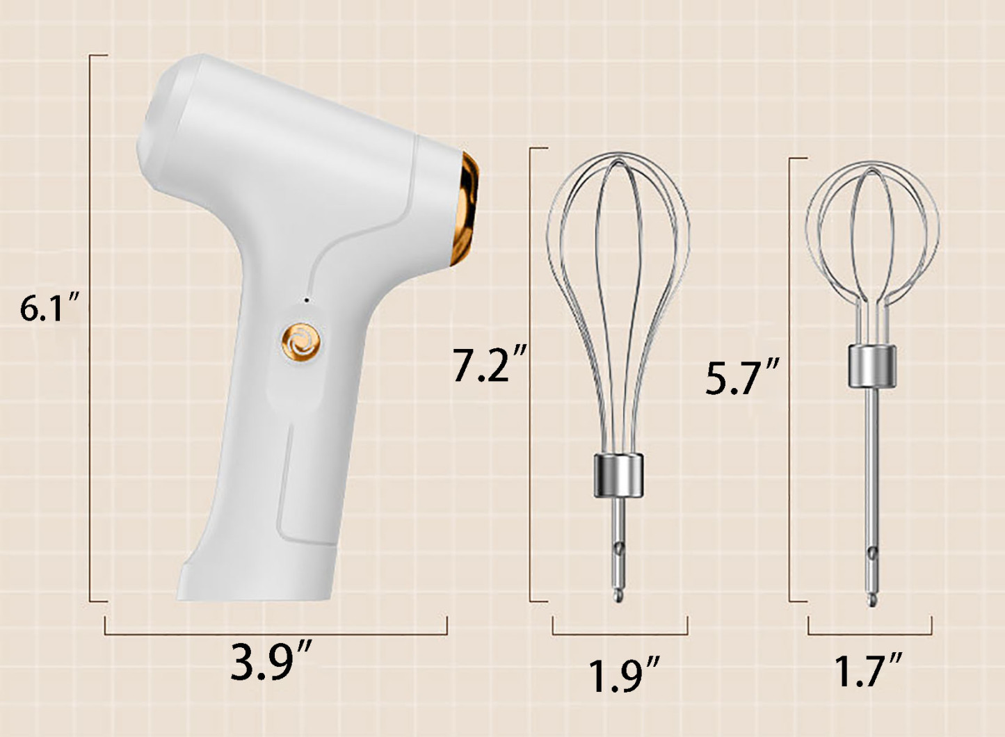 Electric Dual-Whisk Egg Beater