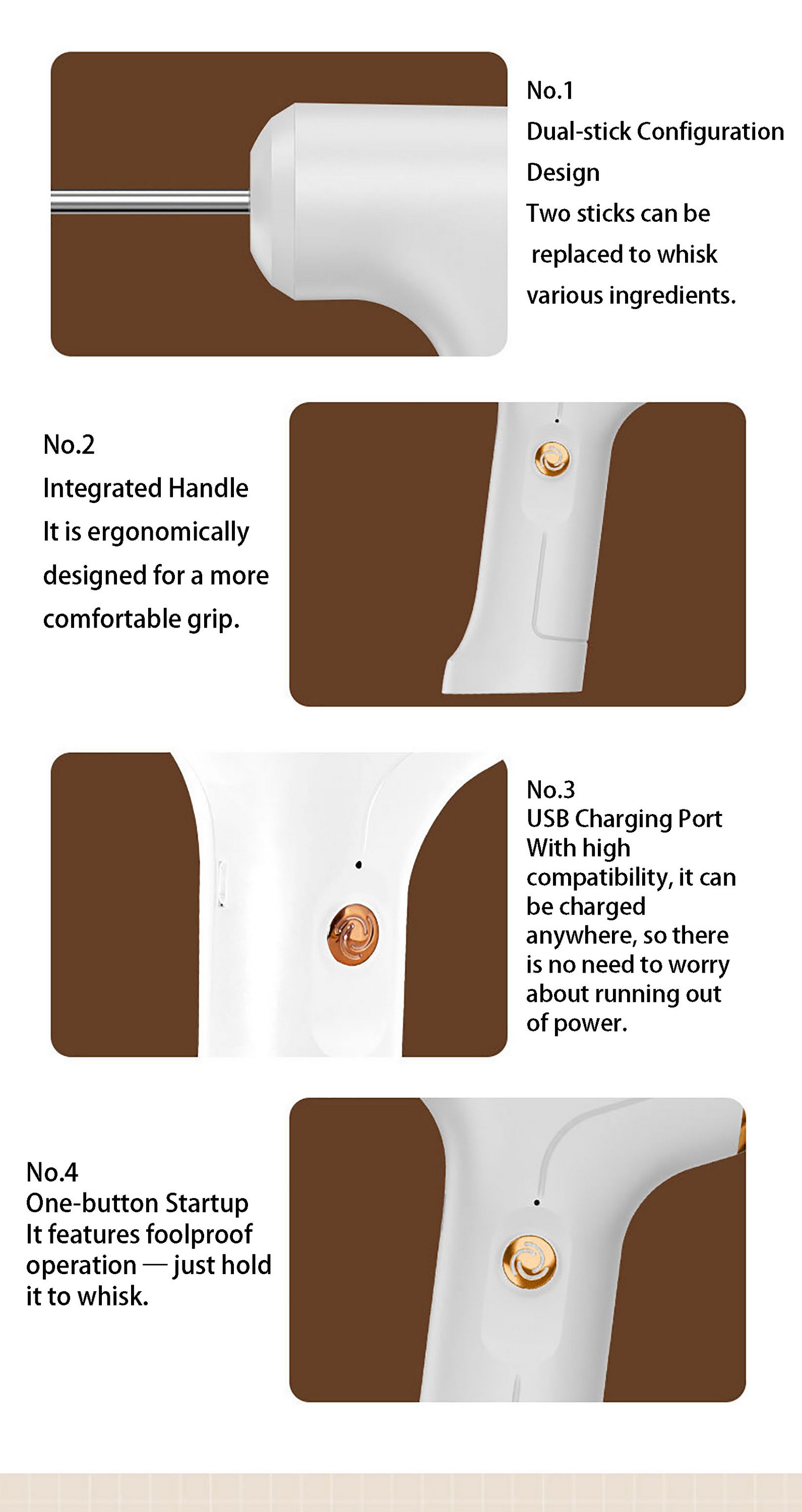 Electric Dual-Whisk Egg Beater