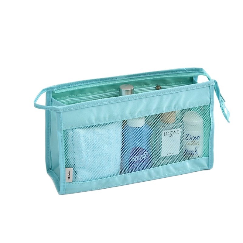Twill Mesh Hanging Toiletry Bag