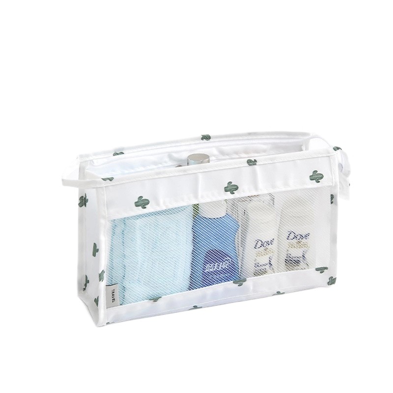 Twill Mesh Hanging Toiletry Bag