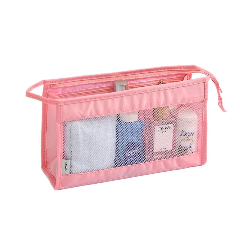 Twill Mesh Hanging Toiletry Bag