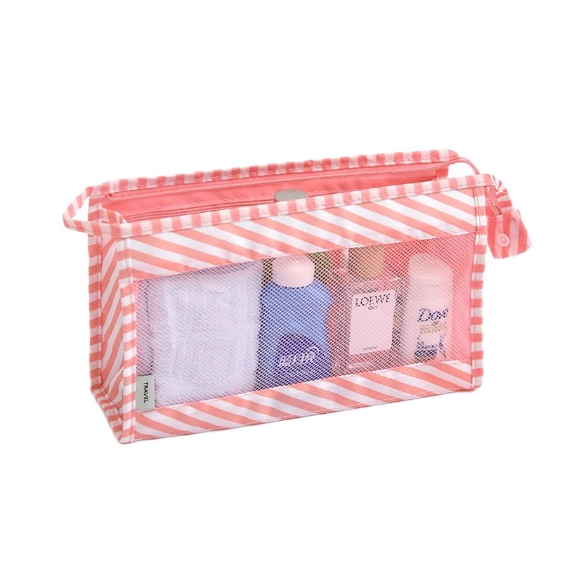 Twill Mesh Hanging Toiletry Bag