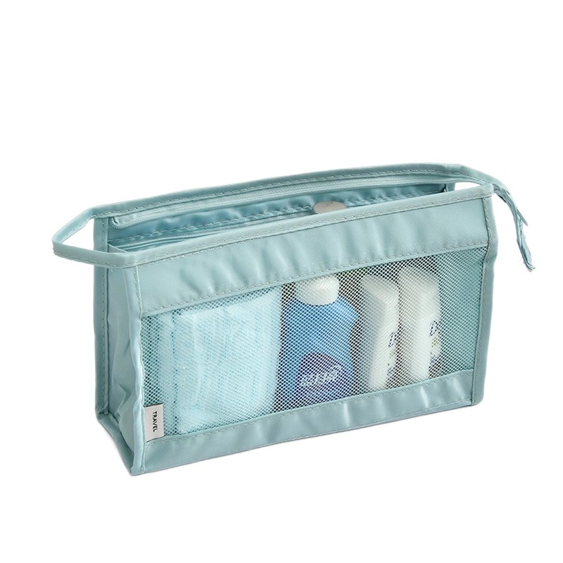 Twill Mesh Hanging Toiletry Bag