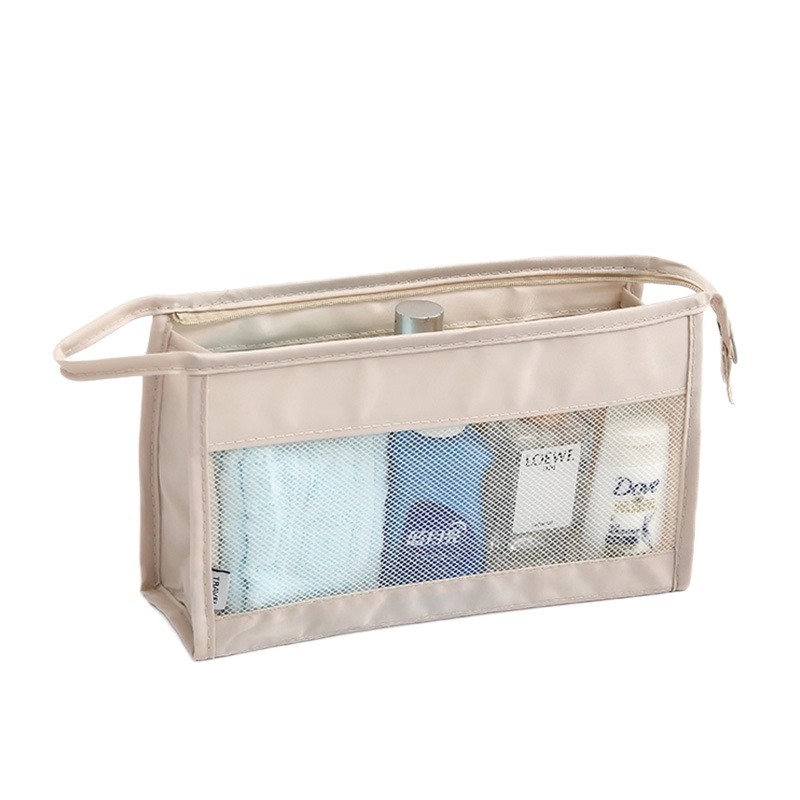 Twill Mesh Hanging Toiletry Bag