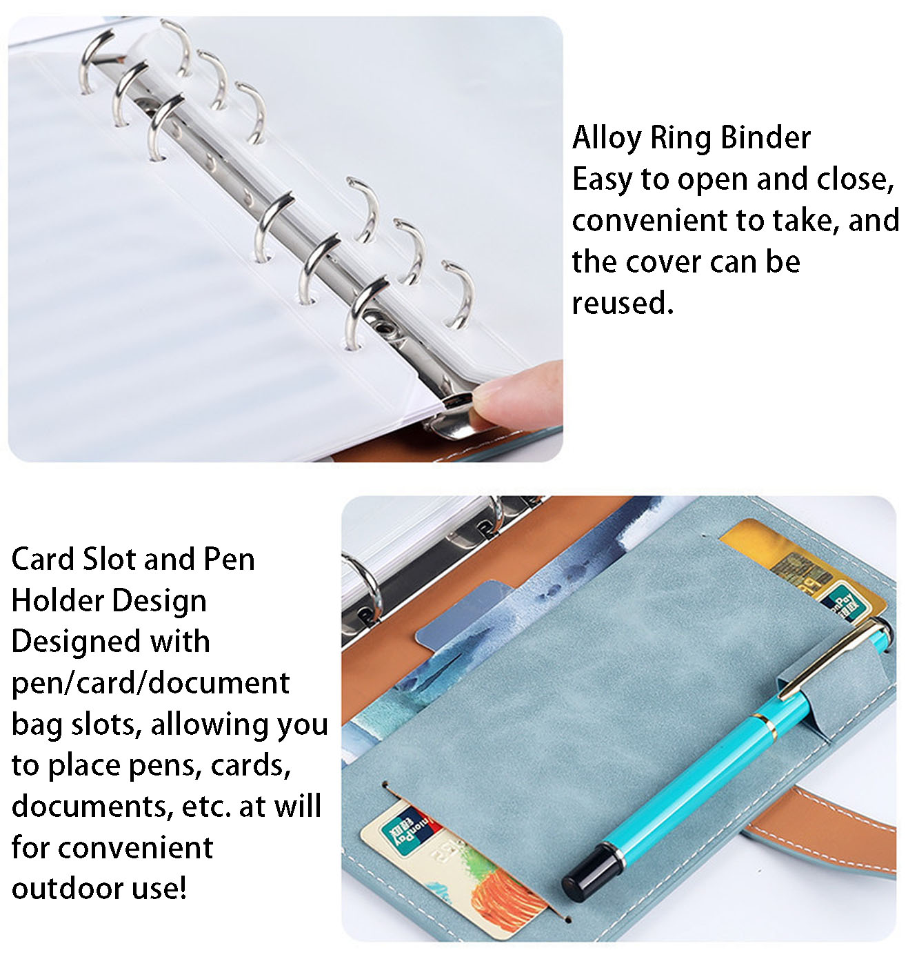 PVC Zippered Binder Cover