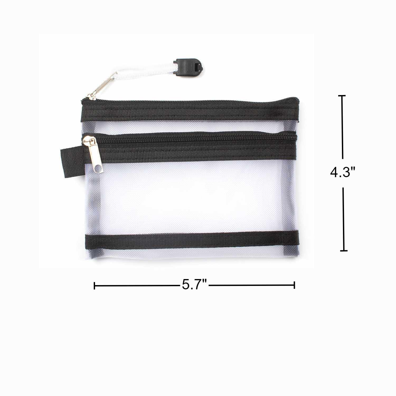 Nylon Mesh Zipper ID Pouch