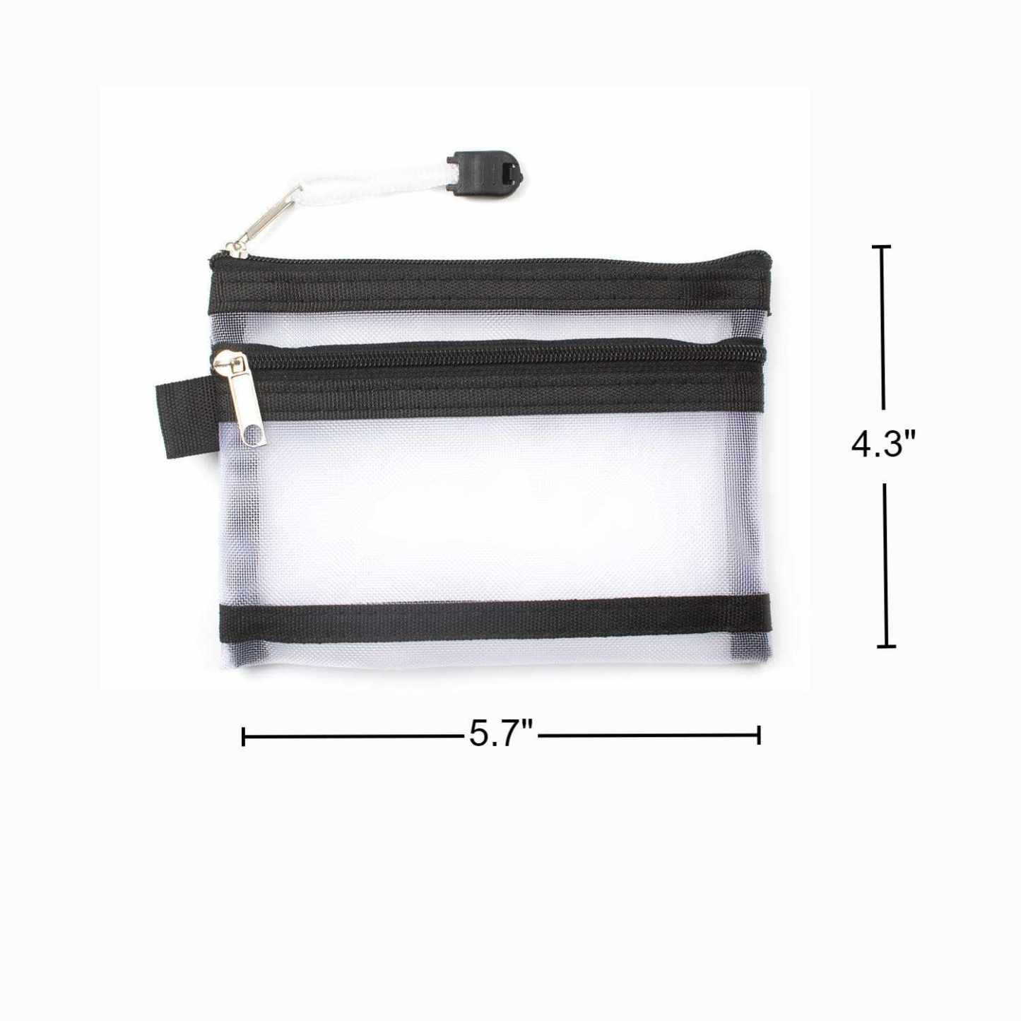 Nylon Mesh Zipper ID Pouch