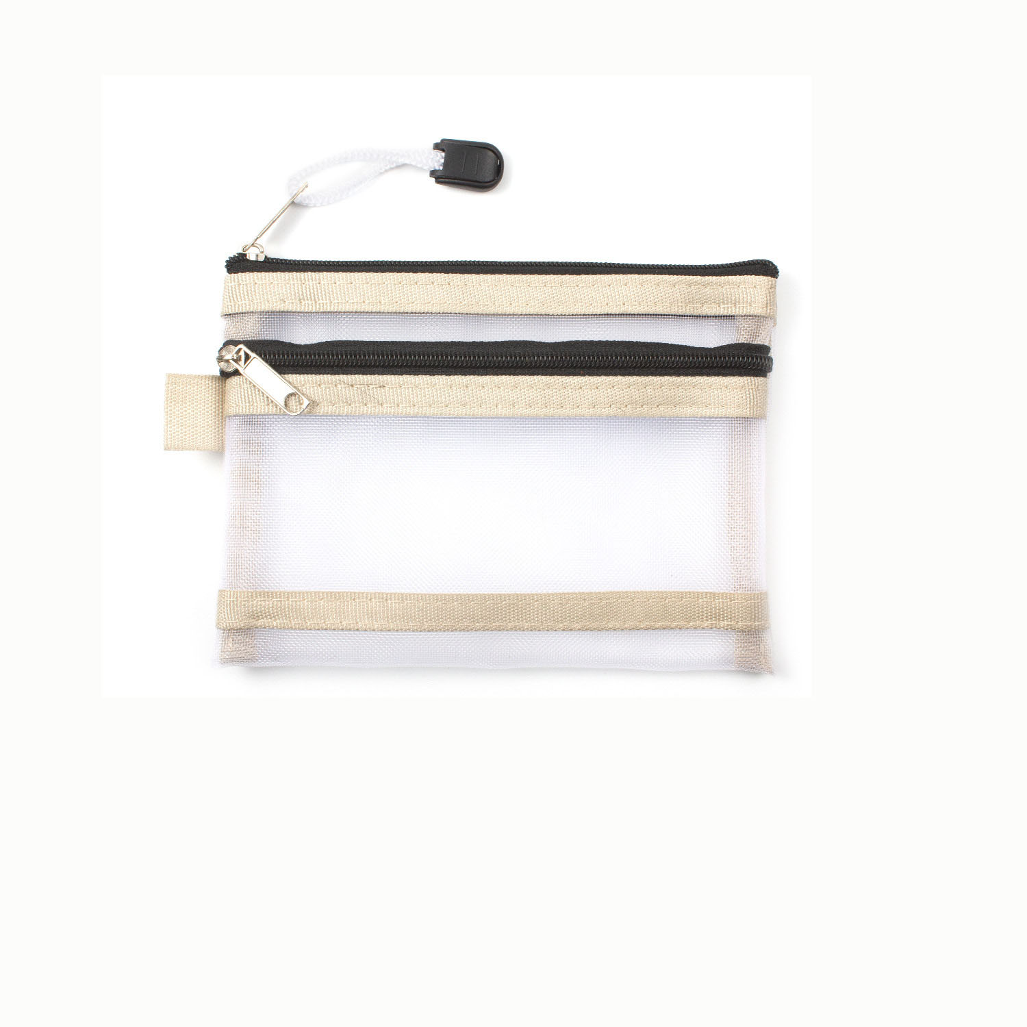 Nylon Mesh Zipper ID Pouch