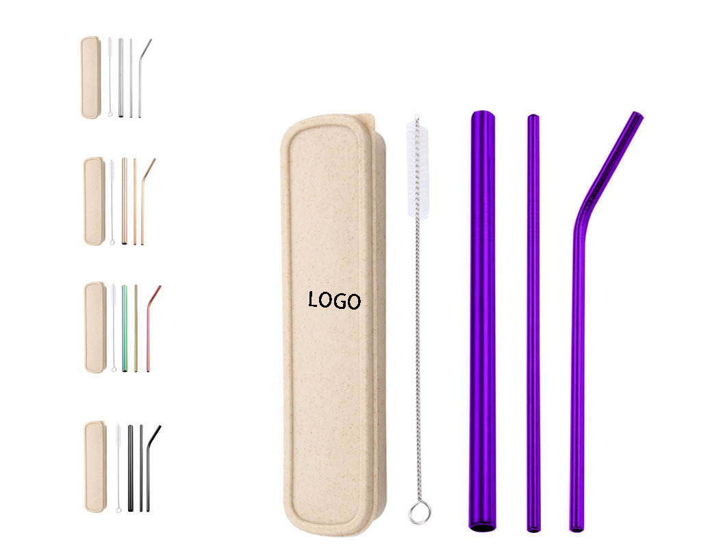 3-Piece Stainless Straw Boxed Set