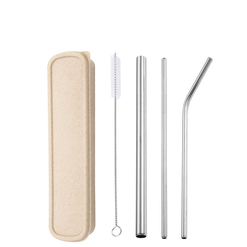3-Piece Stainless Straw Boxed Set