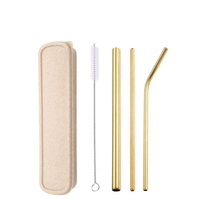 3-Piece Stainless Straw Boxed Set