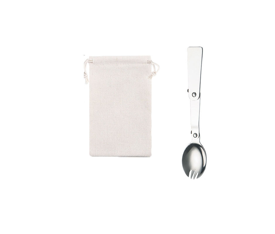 Stainless Collapsible Salad Spoon & Pouch