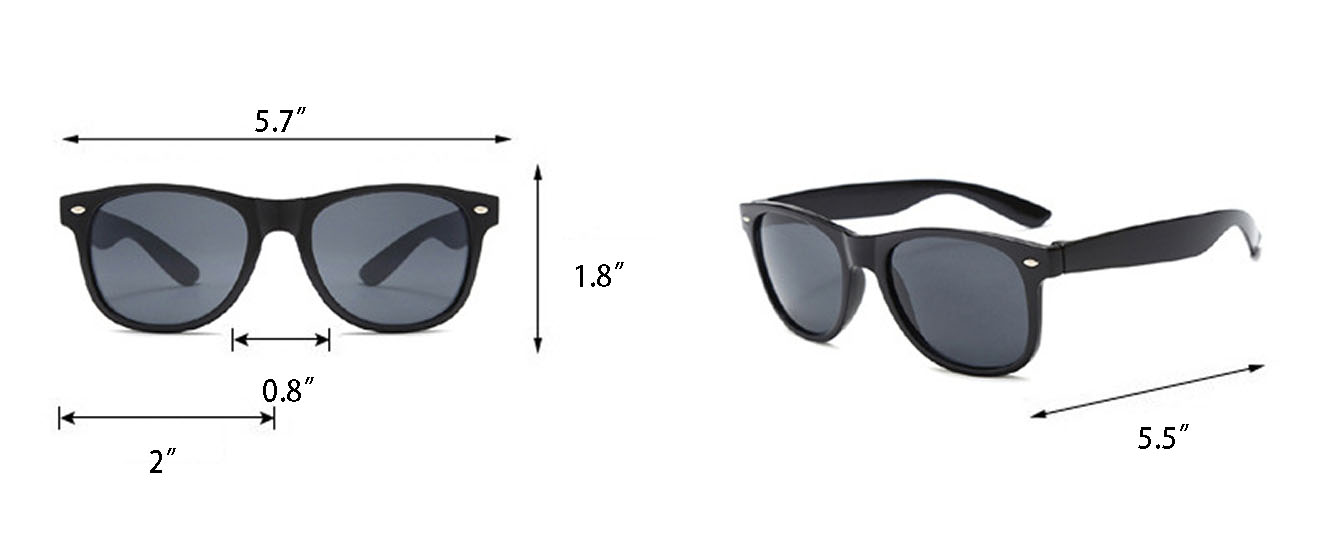 PC UV400 Retro Square Sunglasses