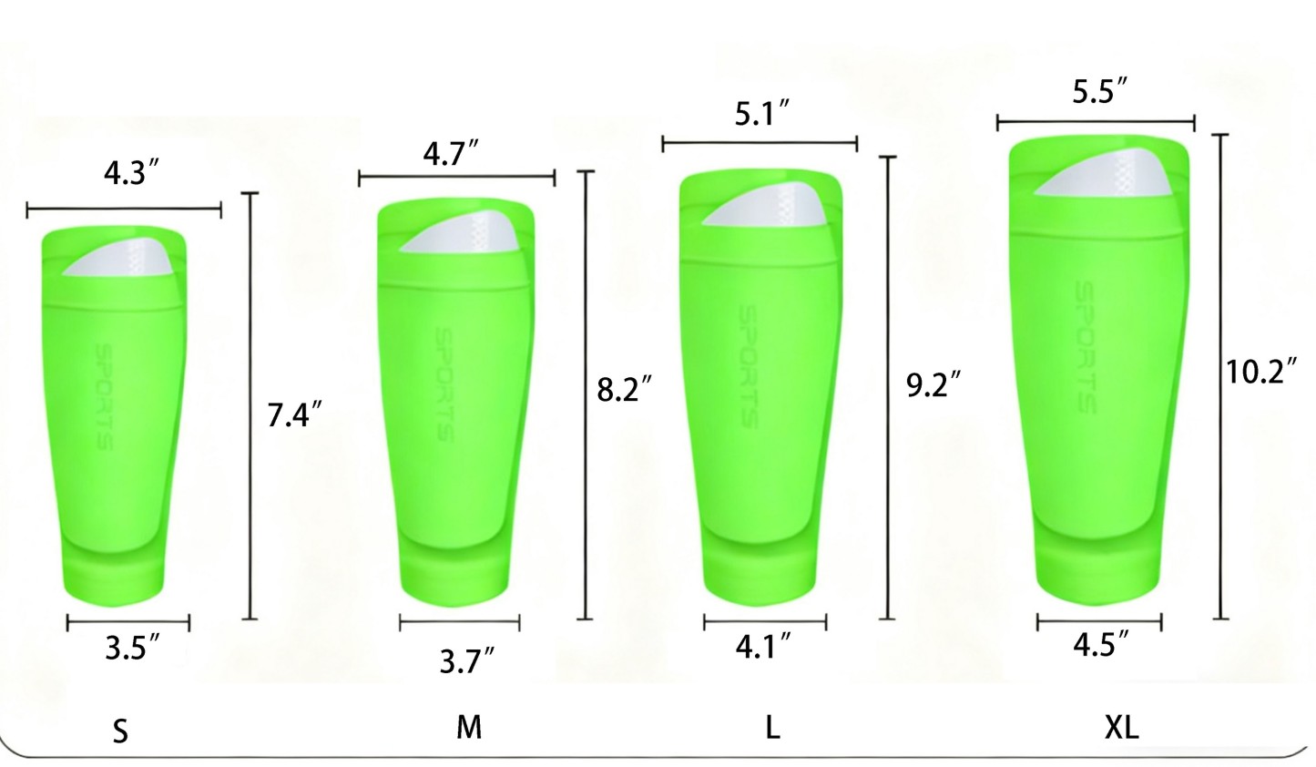 Polyester Soccer Shin Guard Sock