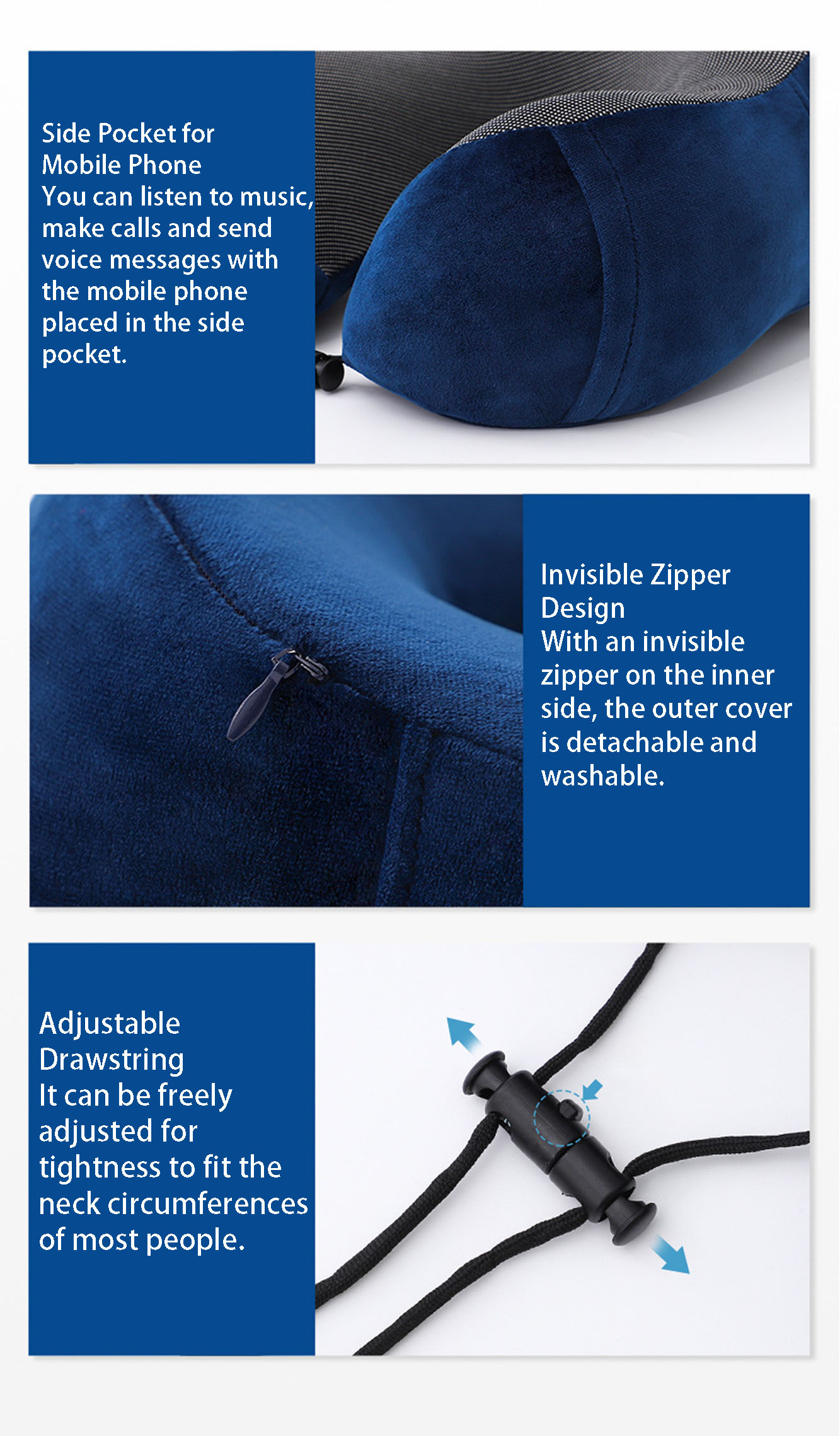 Memory Foam Travel U-Neck Pillow