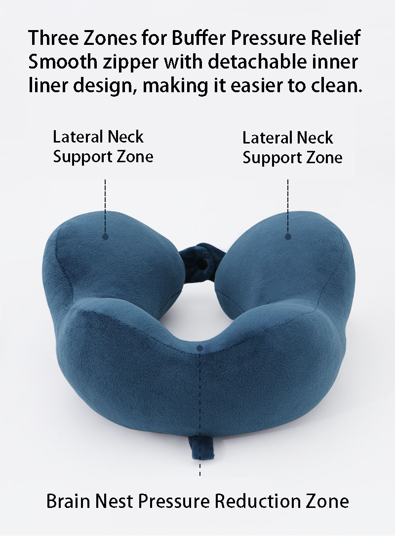 PP Cotton U-Shaped Neck Pillow