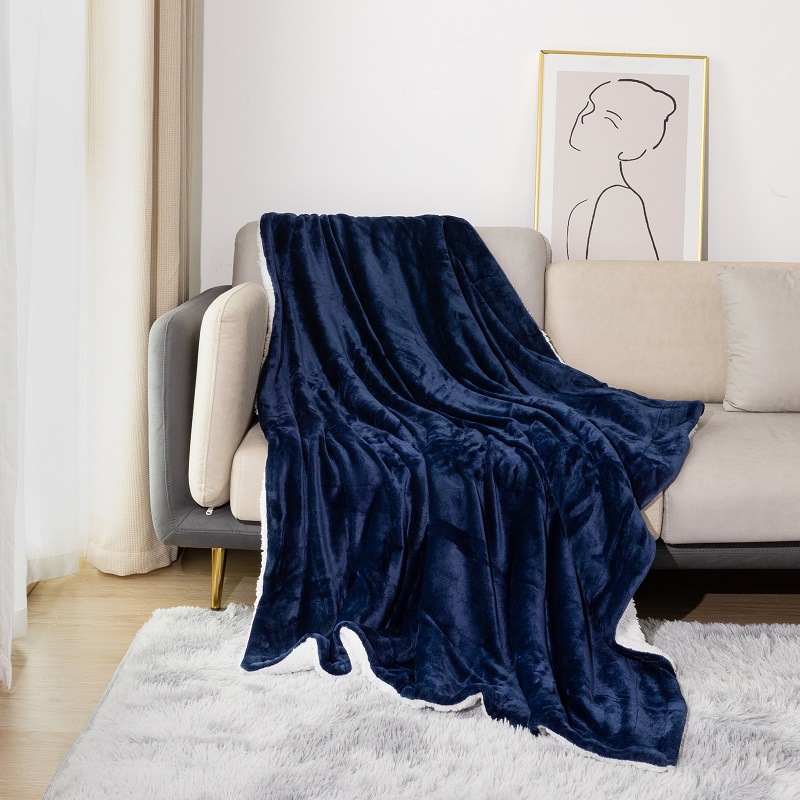 Sherpa Flannel Warm Blanket