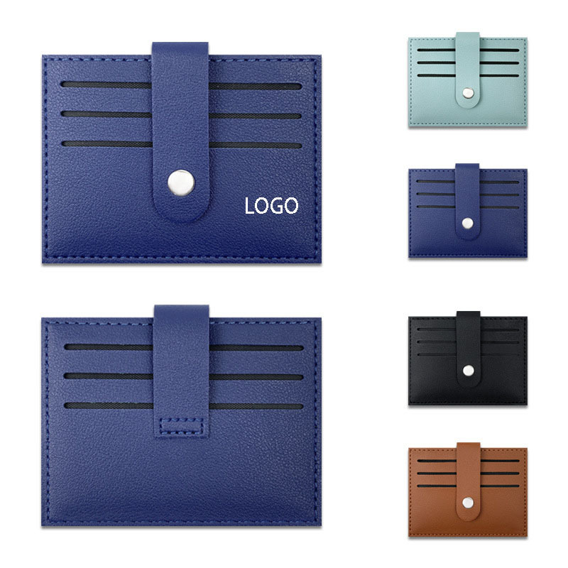 PU Snap Thickened Card Holder