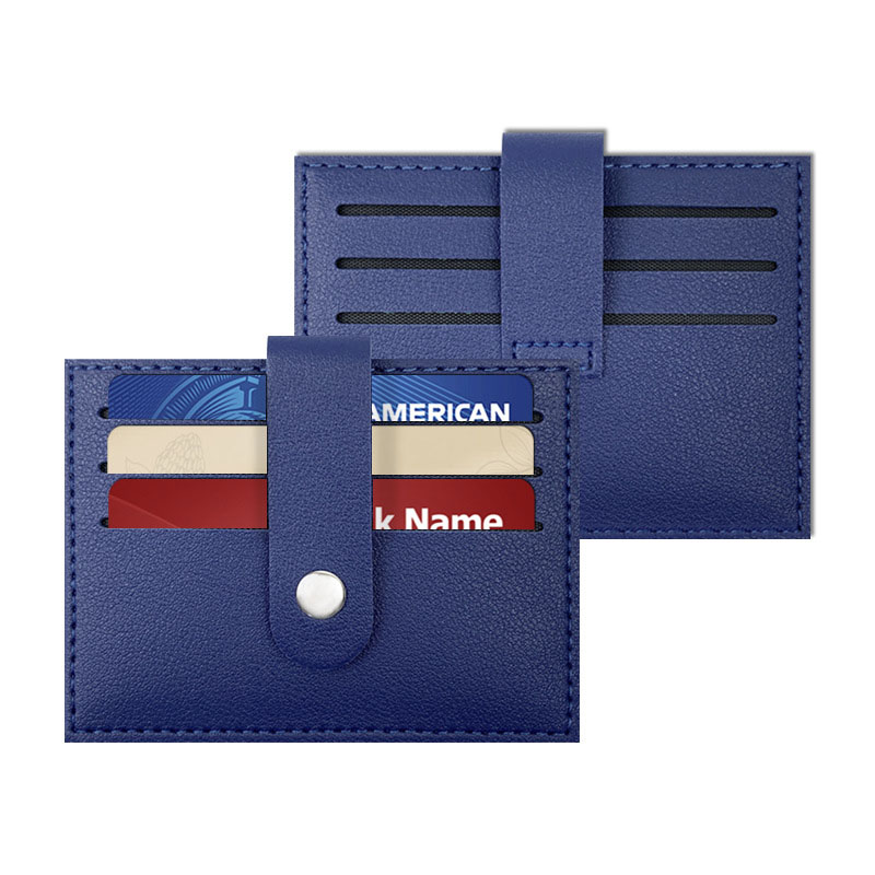 PU Snap Thickened Card Holder