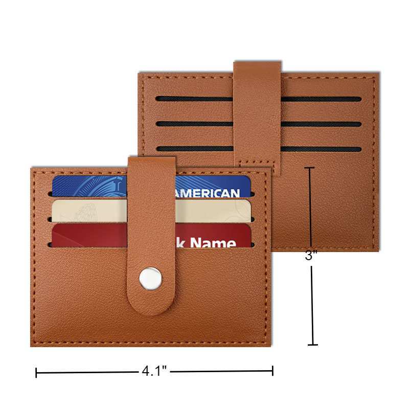 PU Snap Thickened Card Holder