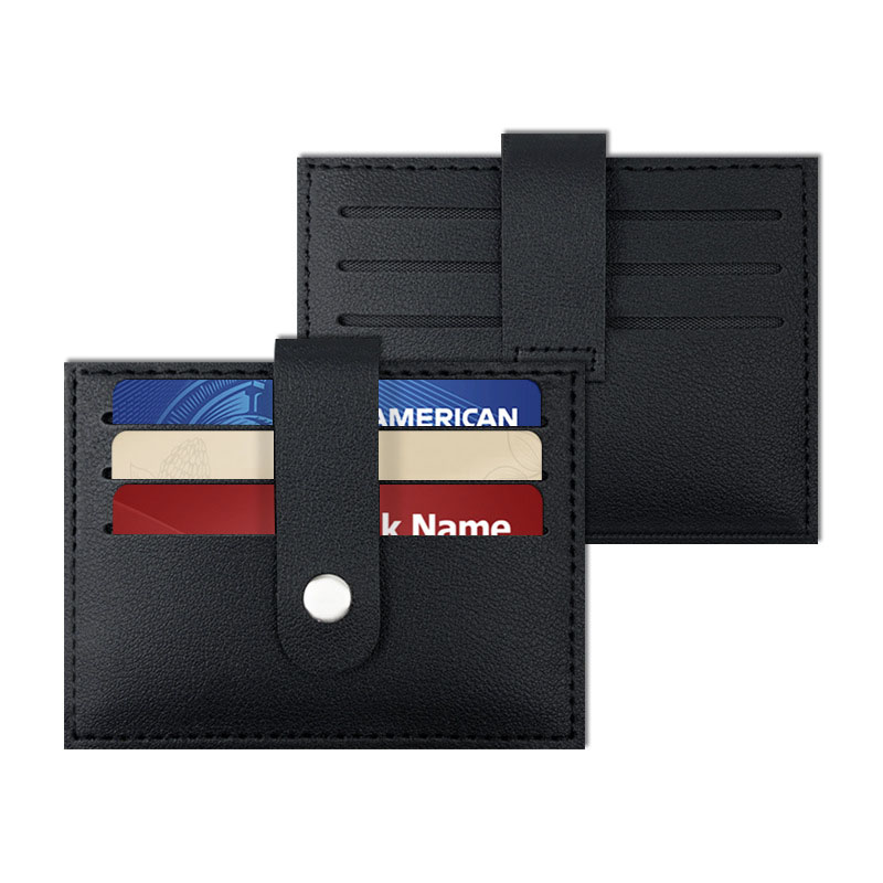 PU Snap Thickened Card Holder