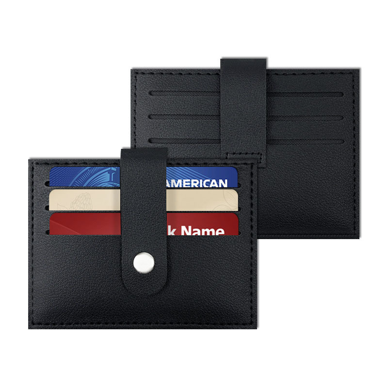 PU Snap Thickened Card Holder