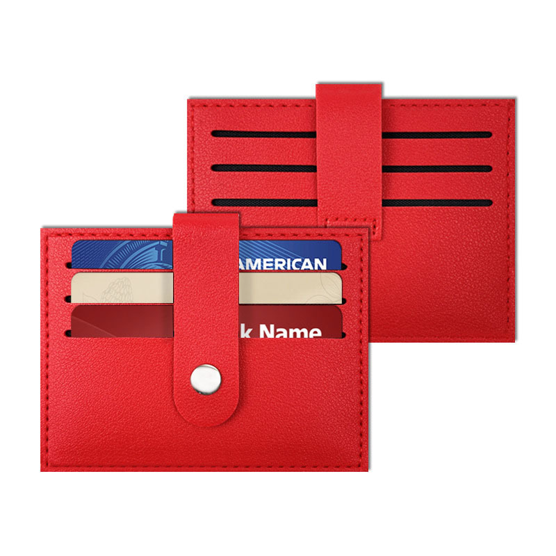 PU Snap Thickened Card Holder