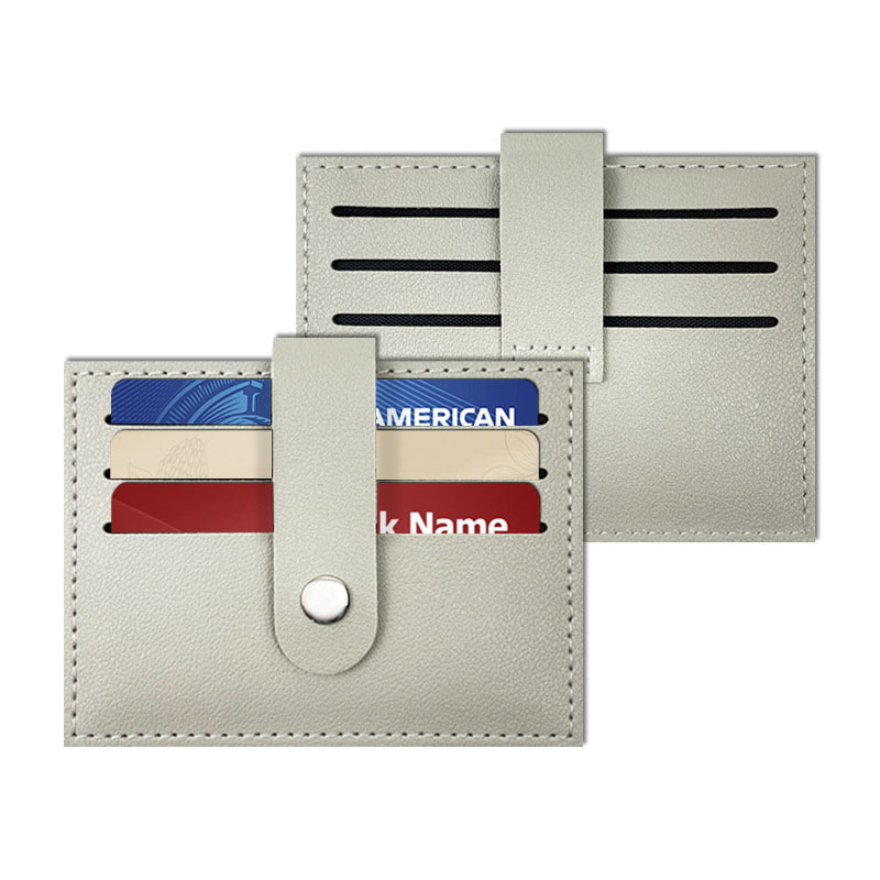 PU Snap Thickened Card Holder