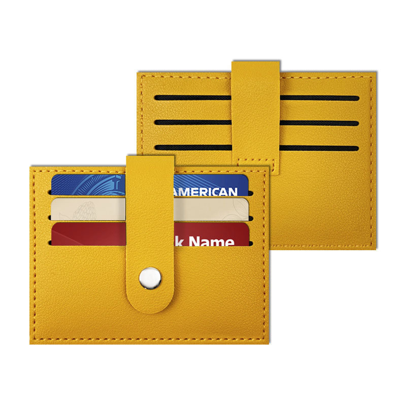 PU Snap Thickened Card Holder