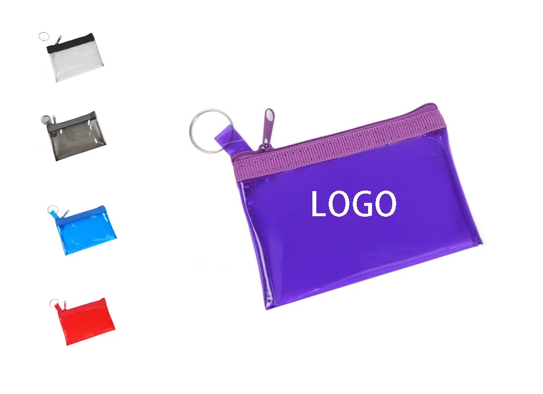 Transparent PVC Keychain Wallet