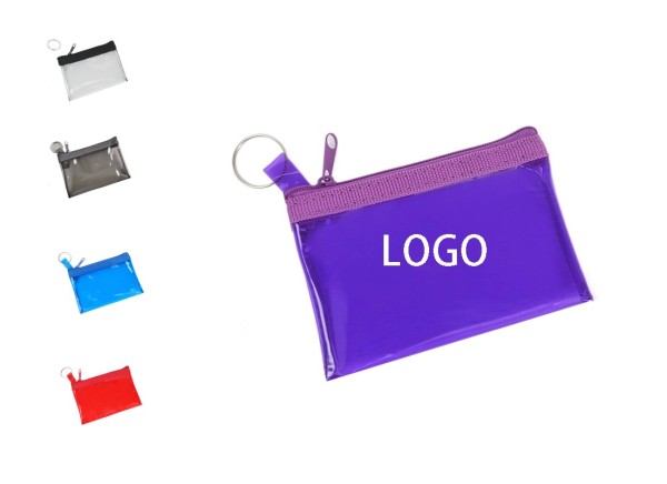 Transparent PVC Keychain Wallet