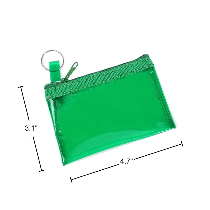 Transparent PVC Keychain Wallet
