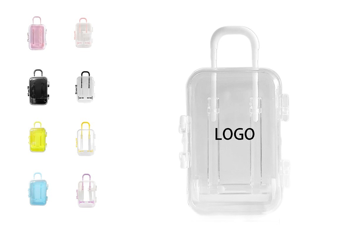 ABS Mini Luggage Jewelry Storage