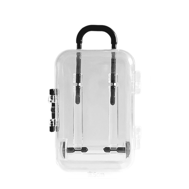 ABS Mini Luggage Jewelry Storage
