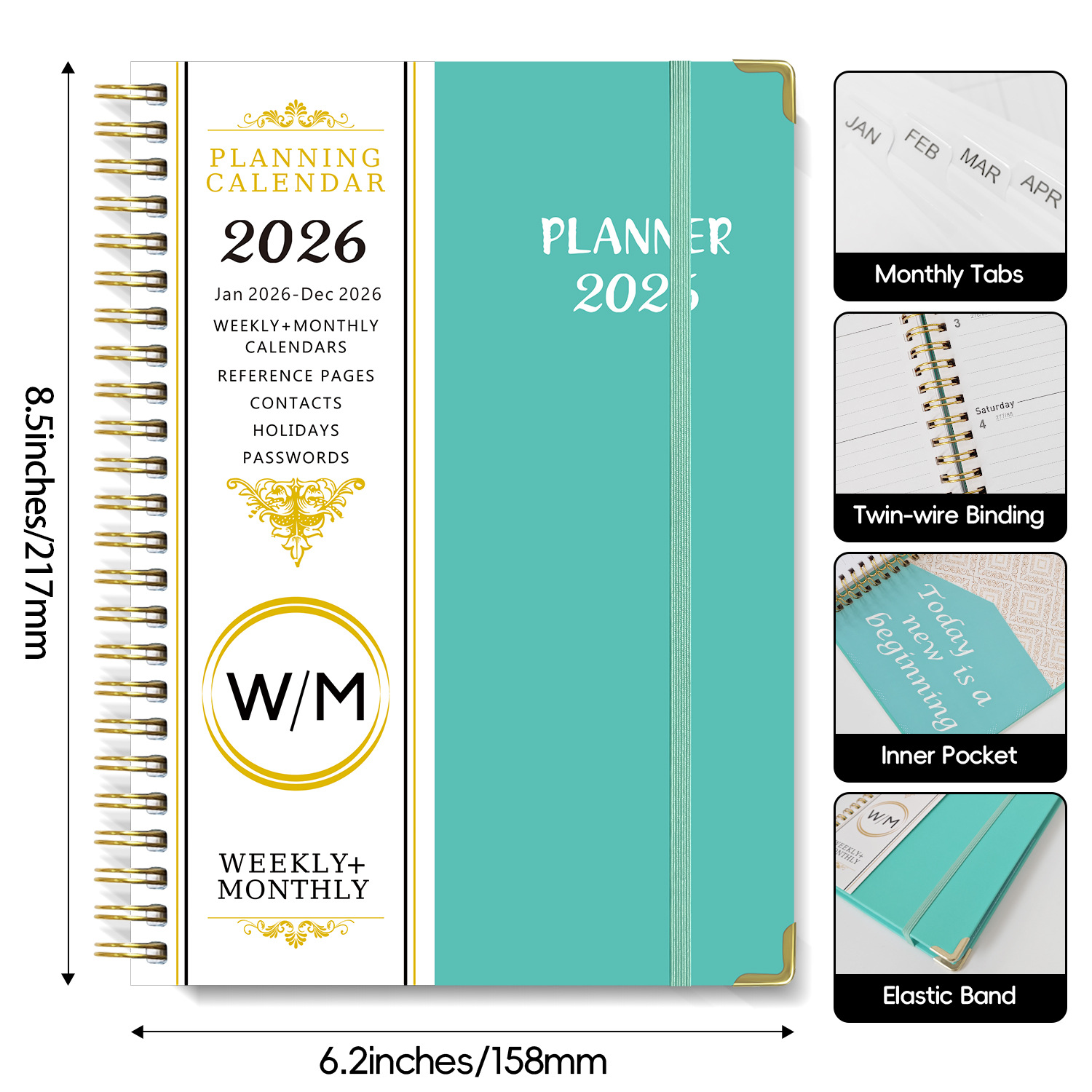 Coil Bound Weekly Planner (A5)