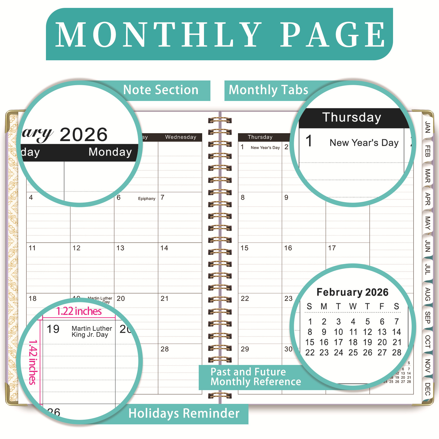 Coil Bound Weekly Planner (A5)