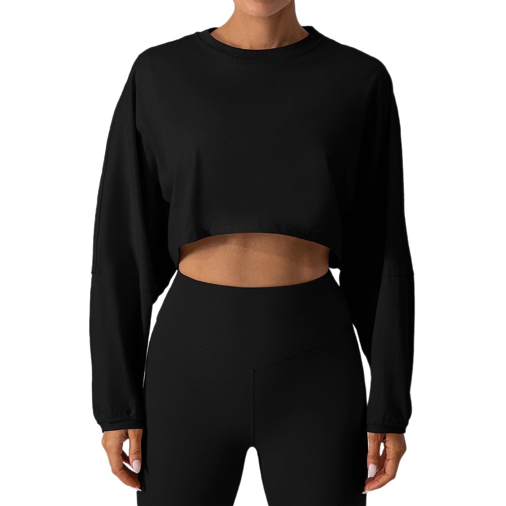 Moisture-Wicking Cropped Yoga Top