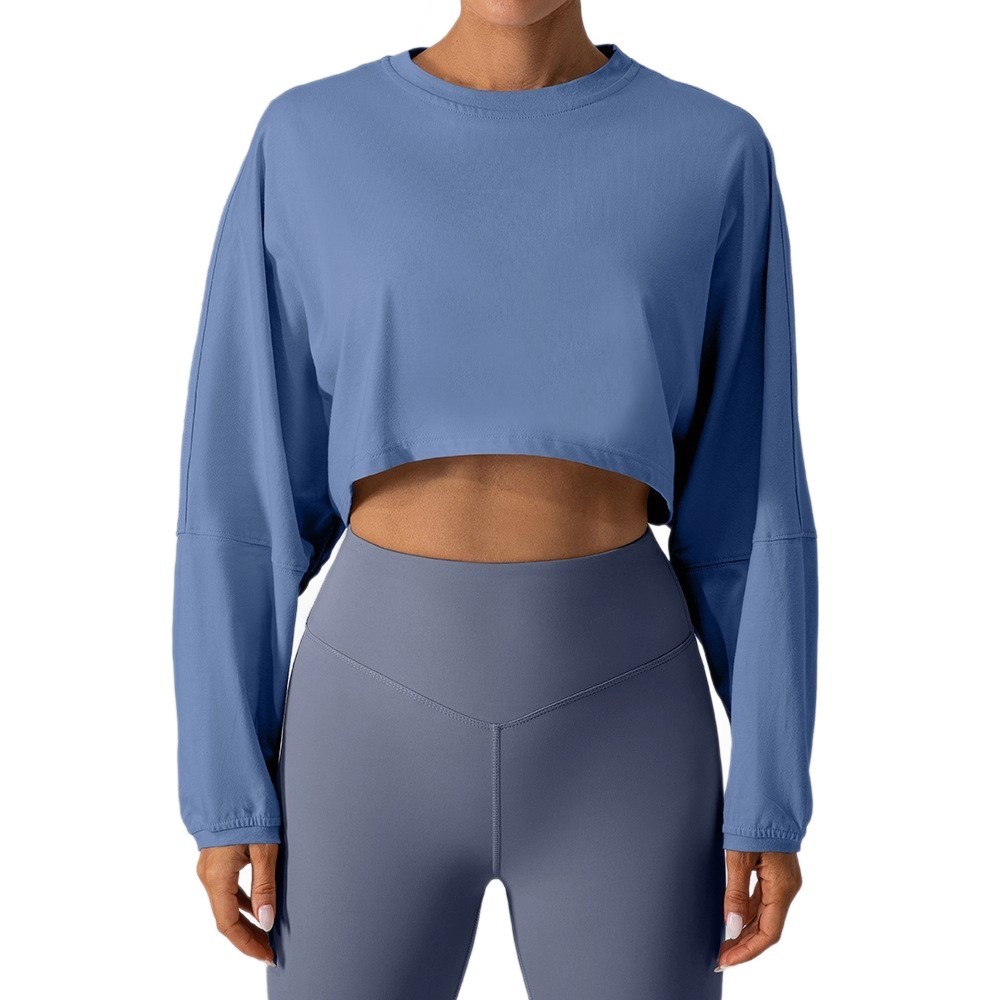 Moisture-Wicking Cropped Yoga Top