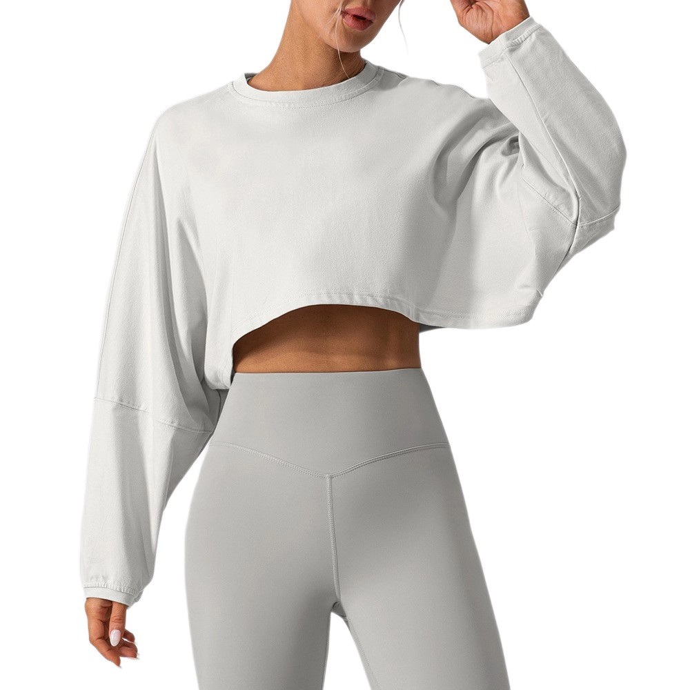Moisture-Wicking Cropped Yoga Top