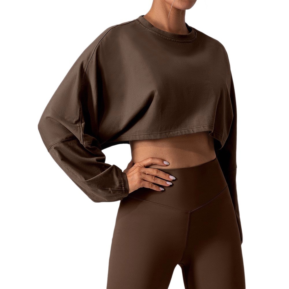 Moisture-Wicking Cropped Yoga Top