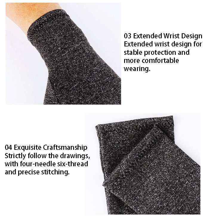 Cotton Half-Finger Massage Gloves