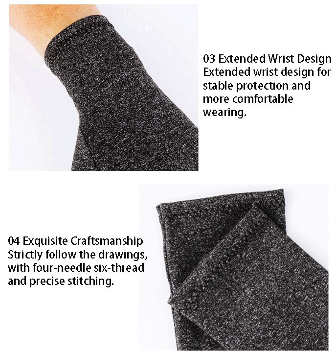 Cotton Half-Finger Massage Gloves