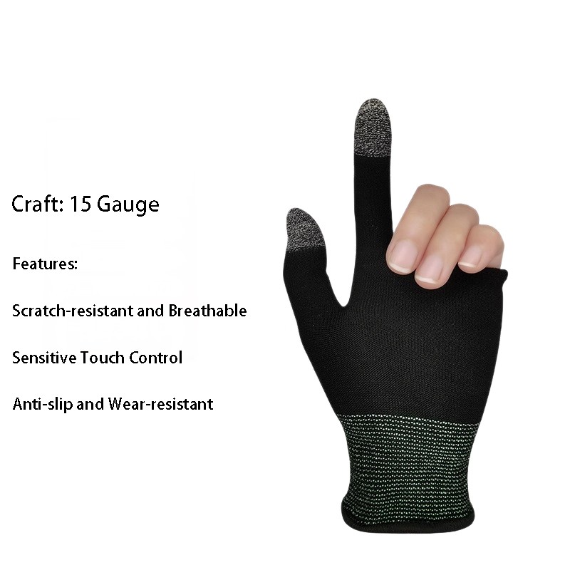 Nylon Silver Fiber Gaming Gloves