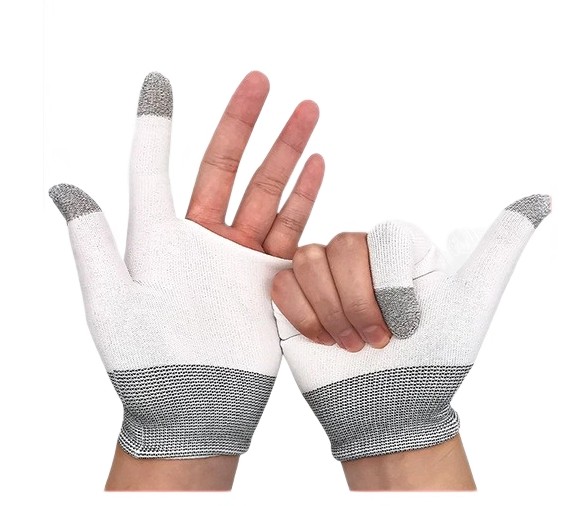 Nylon Silver Fiber Gaming Gloves