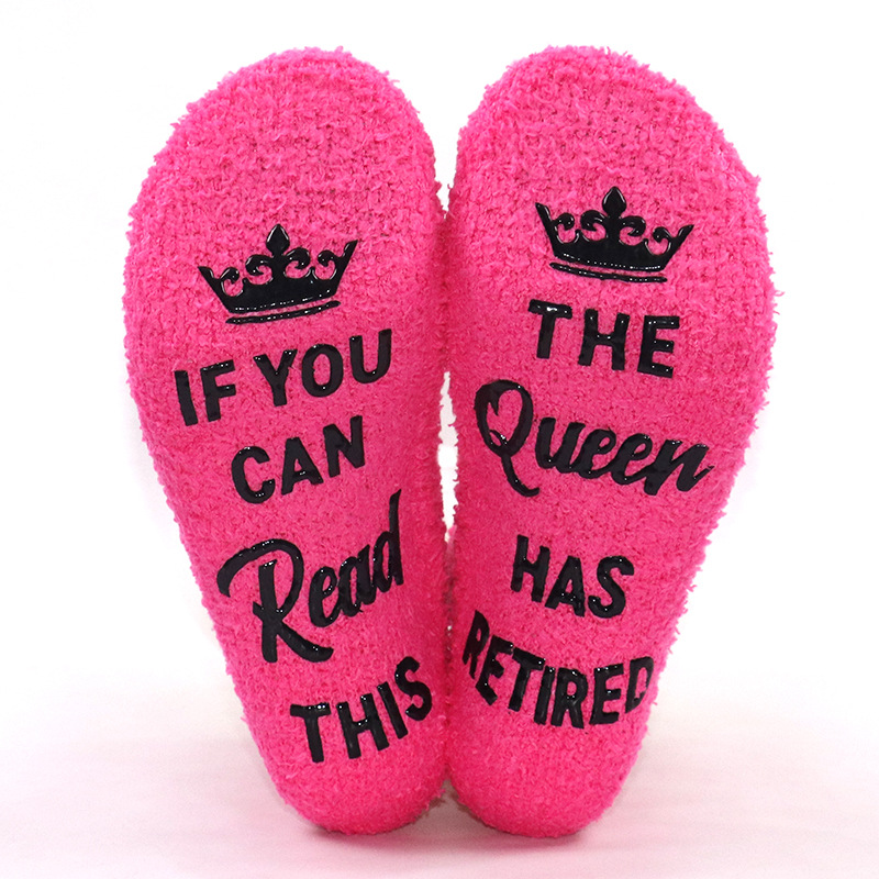 Coral Fleece Non-Slip Floor Socks
