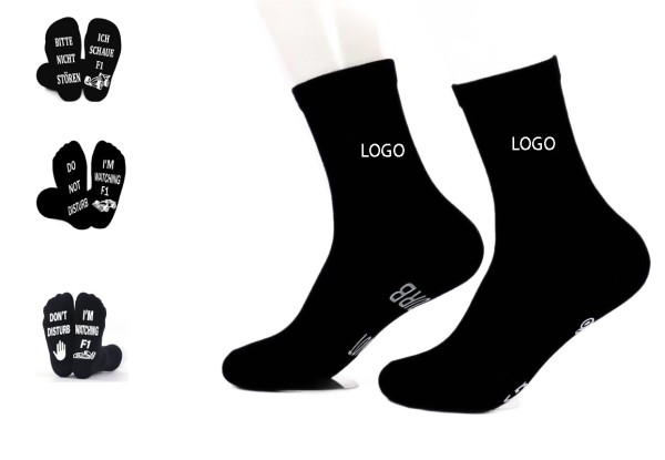 Combed Cotton Non-Slip Crew Socks