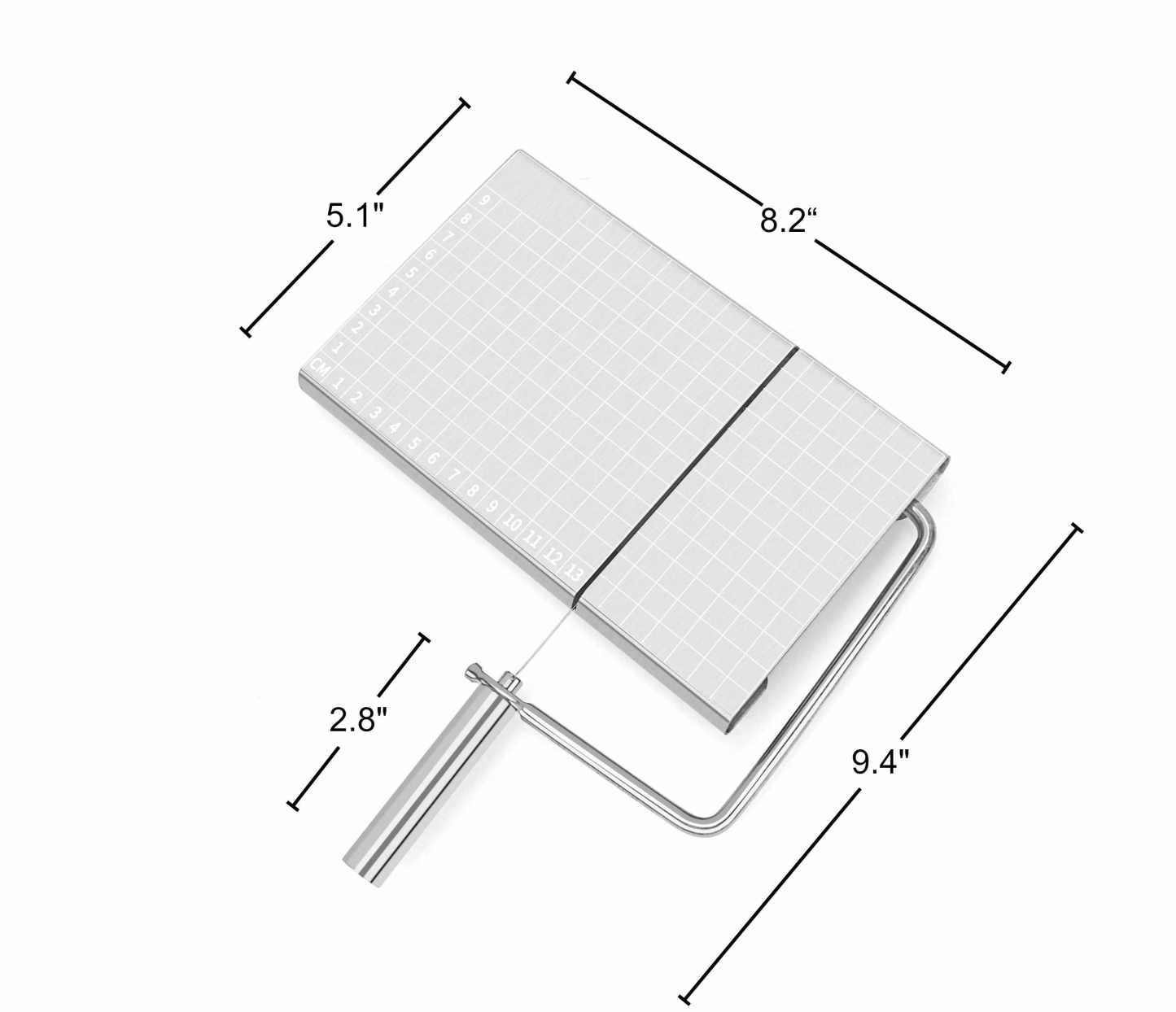 Stainless Steel Cheese Slicer with Marks