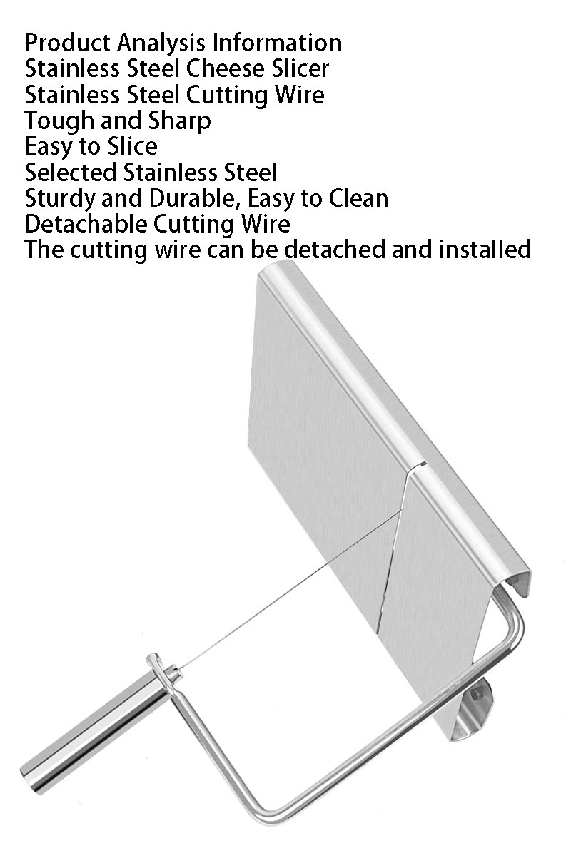 Stainless Steel Cheese Slicer with Marks