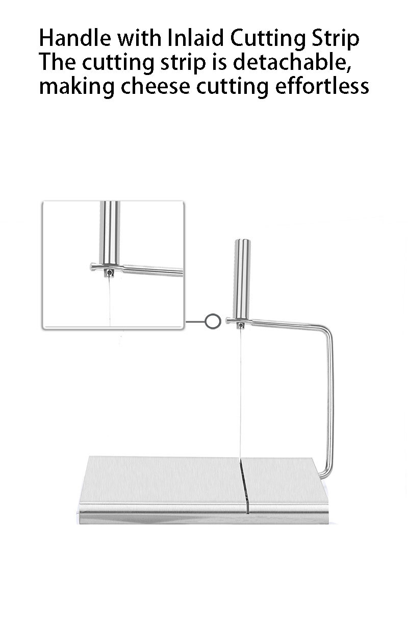Stainless Steel Cheese Slicer with Marks